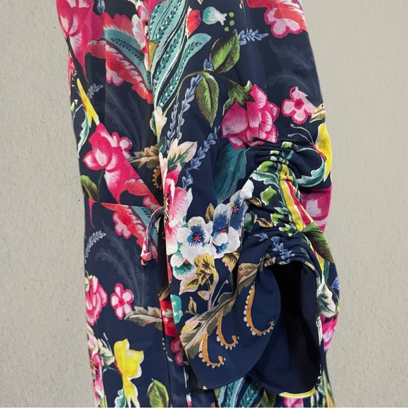 SOFT SURROUNDINGS SAMANTHA MAXI DRESS NAVY PAISLEY 1X NWT - Picture 8 of 11